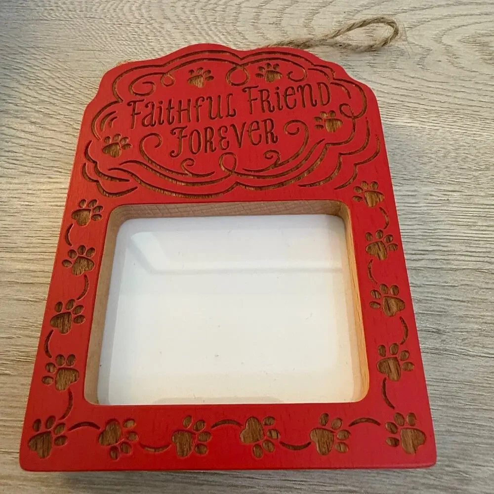 2017 Hallmark Faithful Friend Forever Keepsake Ornament Photo Holder Dog NEW HTF